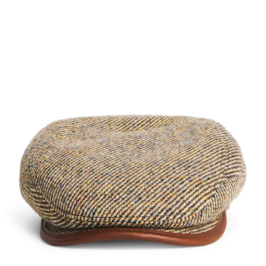 Wool-Blend Tweed Driver Cap