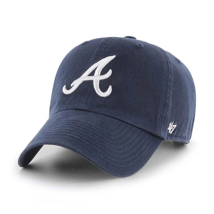 Kavisli siperlikli pamuk şapka 47 brand MLB Atlanta Braves