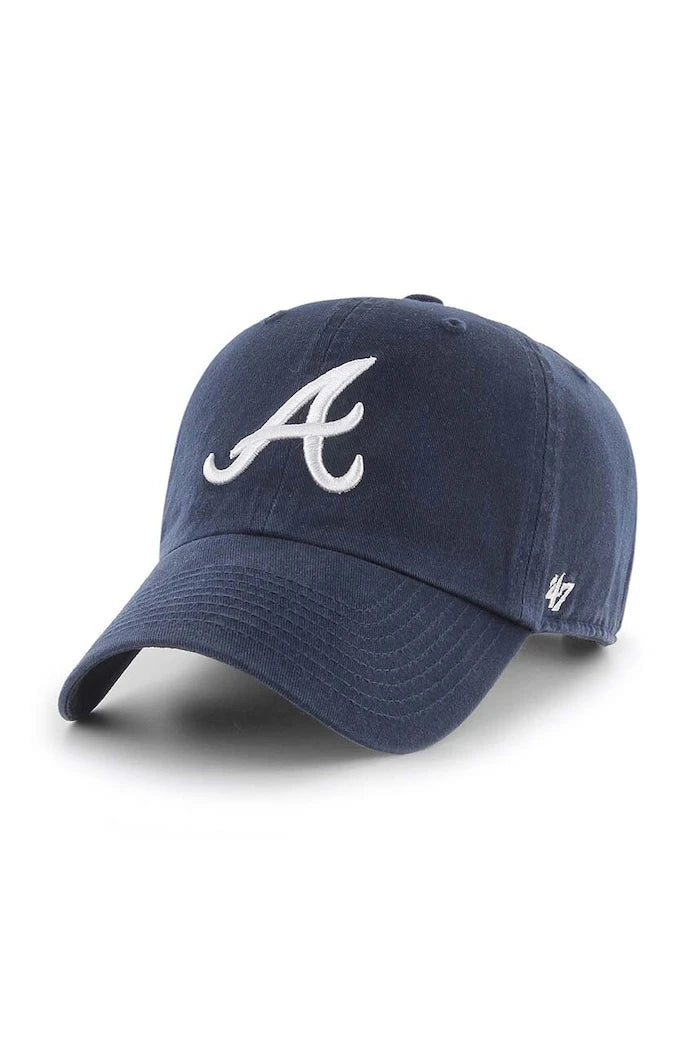 Kavisli siperlikli pamuk şapka 47 brand MLB Atlanta Braves