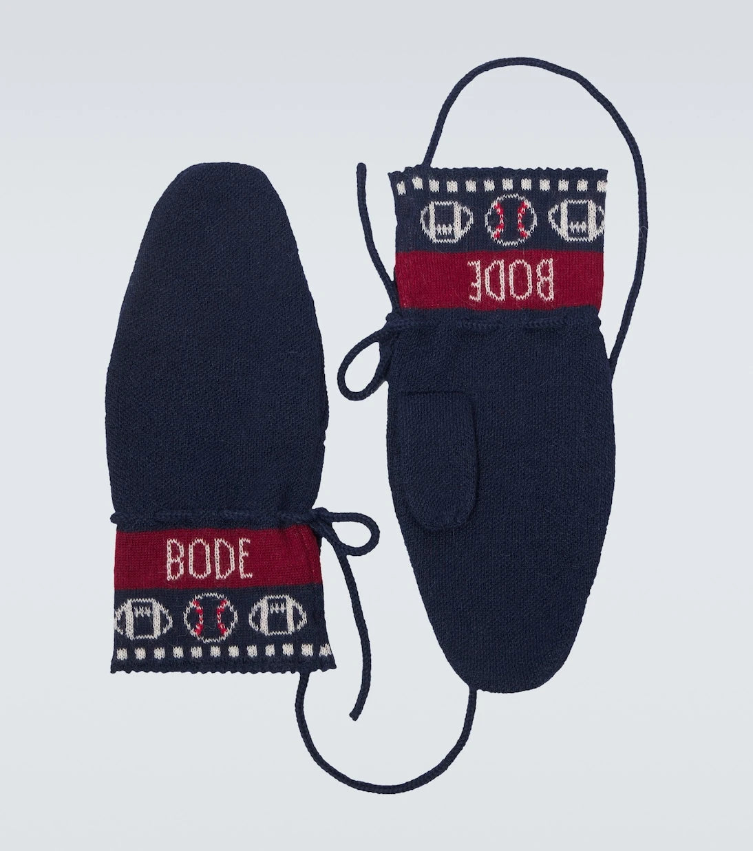 Bode - قفازات صوف الألبكة المحاكة بالجاكار