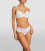 Wacoal White Lace-Trim Raffine Tanga