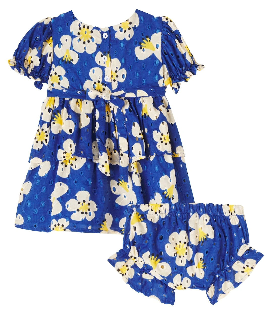 Fábula - Baby cotton dress and bloomers set
