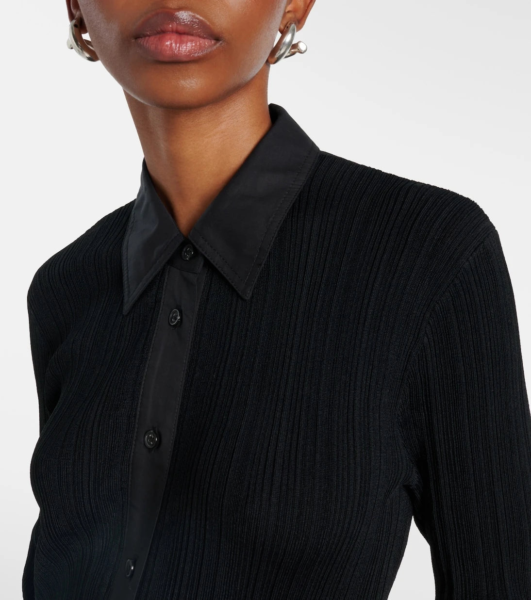Toteme - Ribbed-knit shirt dress