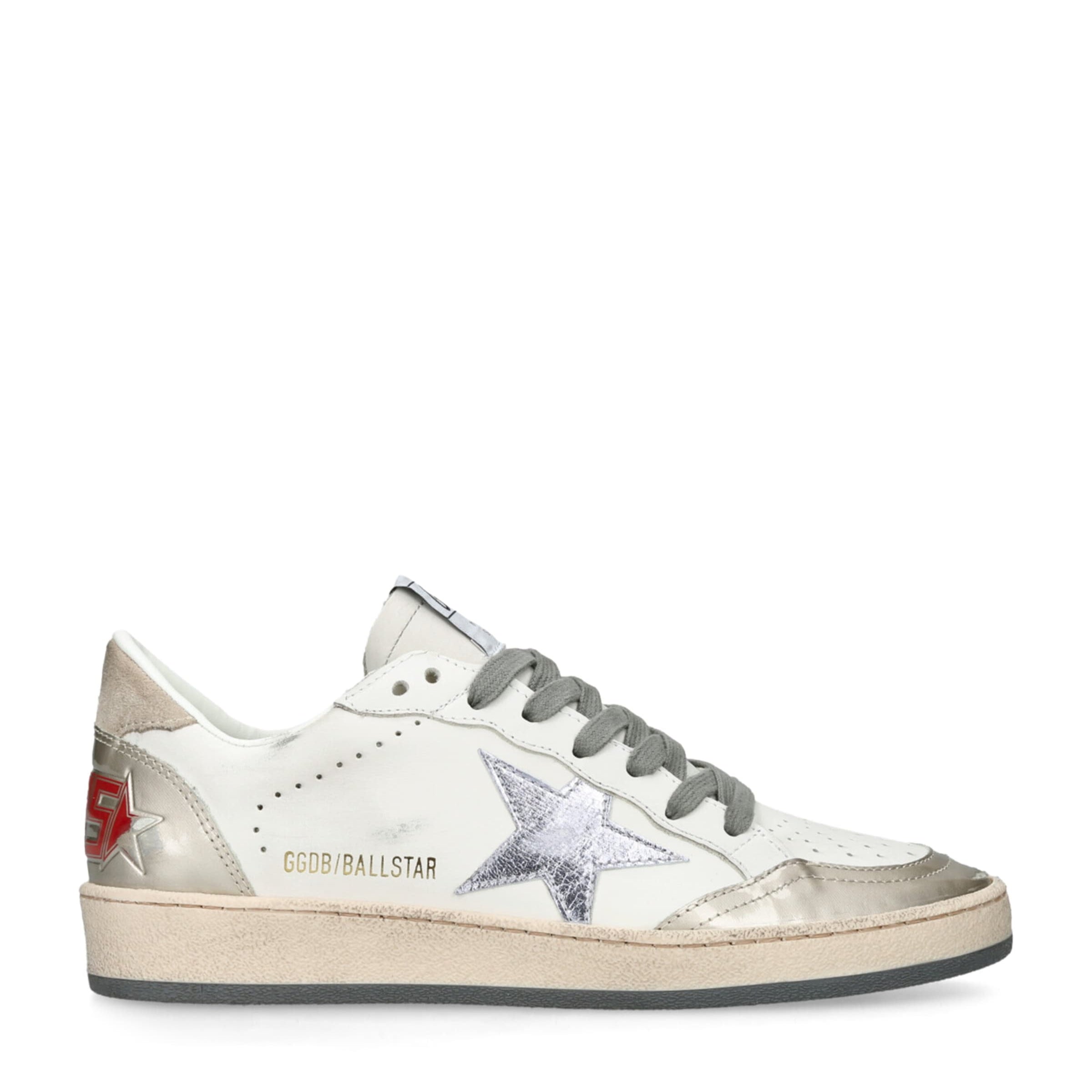 White Leather Ball Star Sneakers