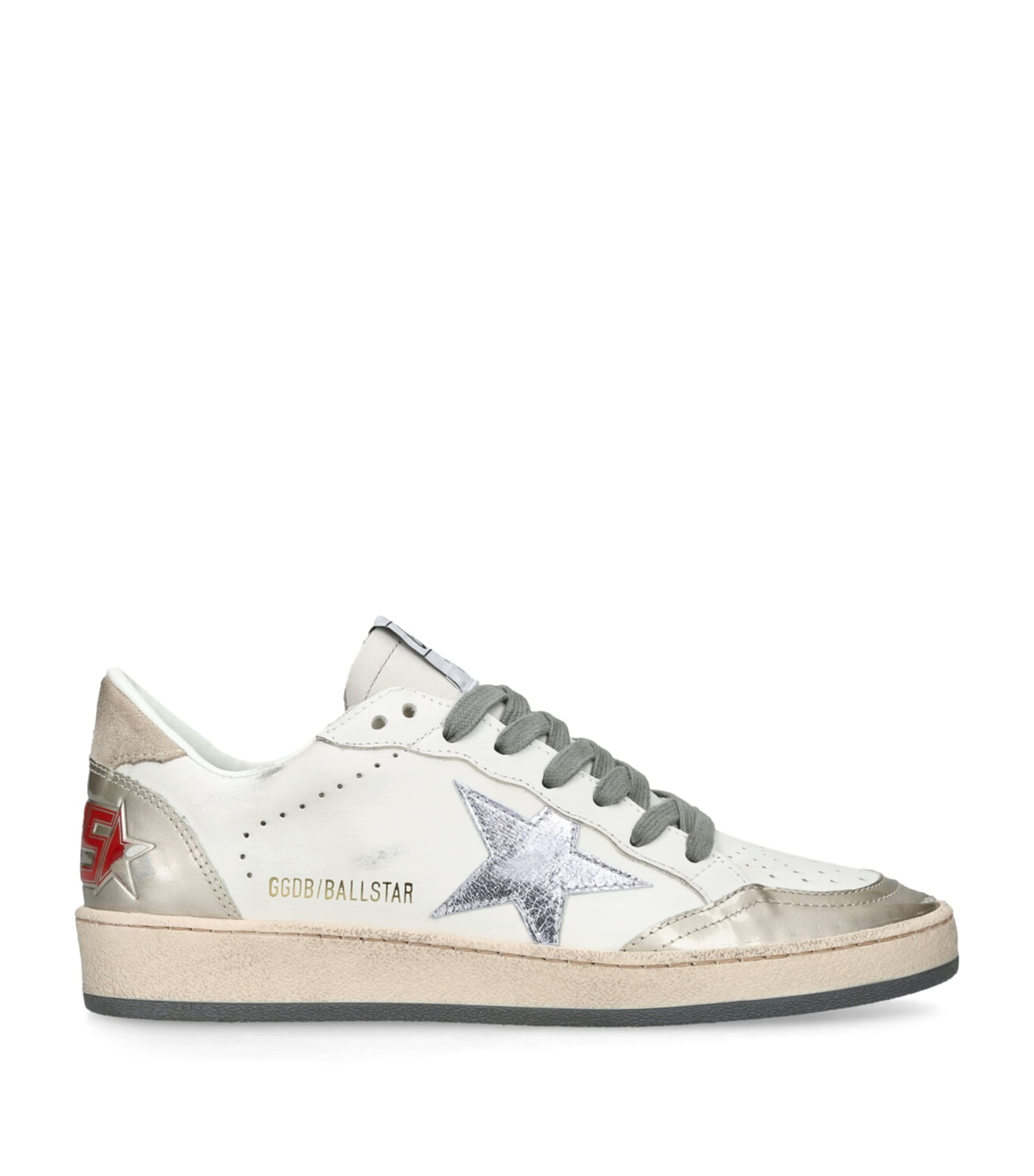 White Leather Ball Star Sneakers