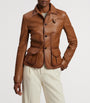 Ralph Lauren Collection Beige Lambskin Naylor Jacket