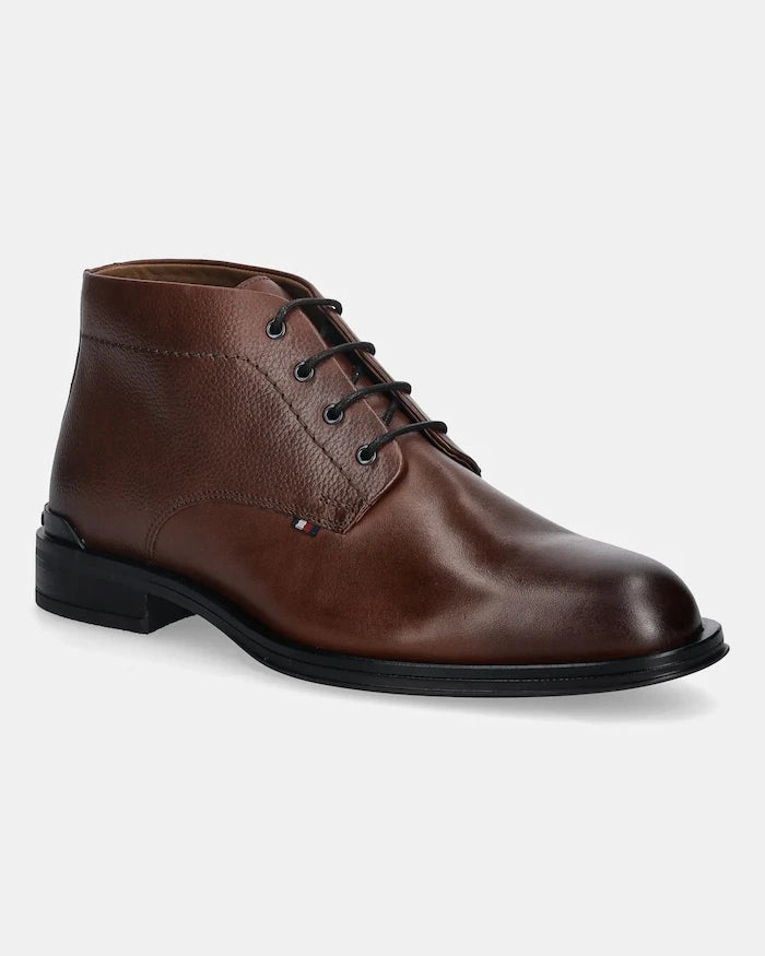 Tommy Hilfiger CORPORATE HILFIGER LTH BOOT Deri Ayakkabı