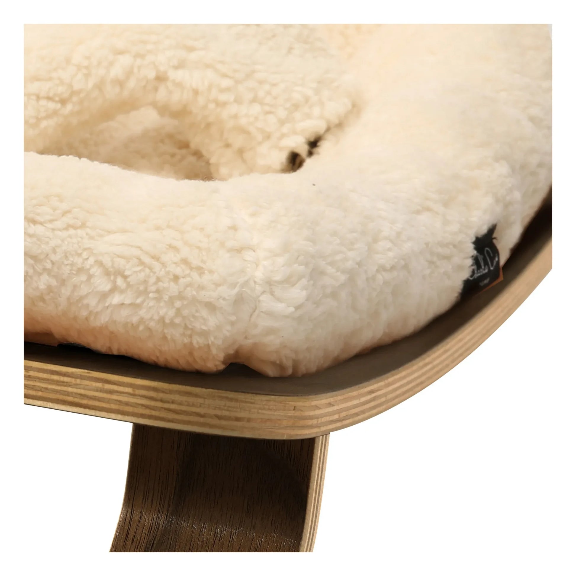 Charlie Crane - Levo Walnut Baby Bouncer | Ecru