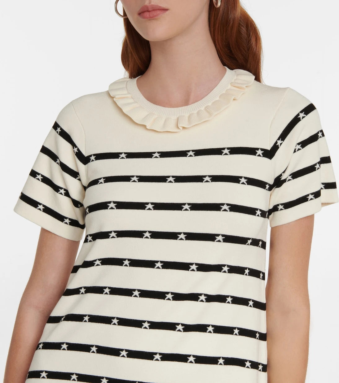 REDValentino - Striped Intarsia minidress