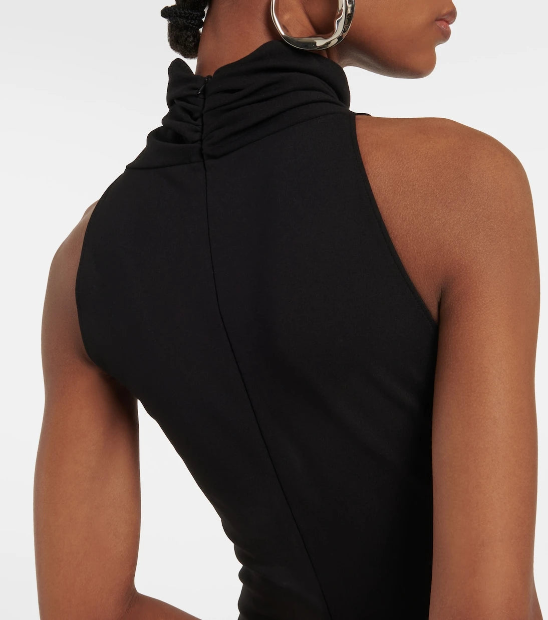 Alaïa - جمبسوت كريب بياقة رسن