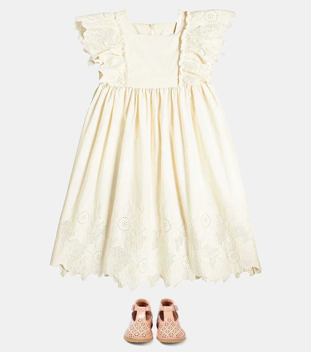 C'era Una Volta - Elena embroidered cotton dress