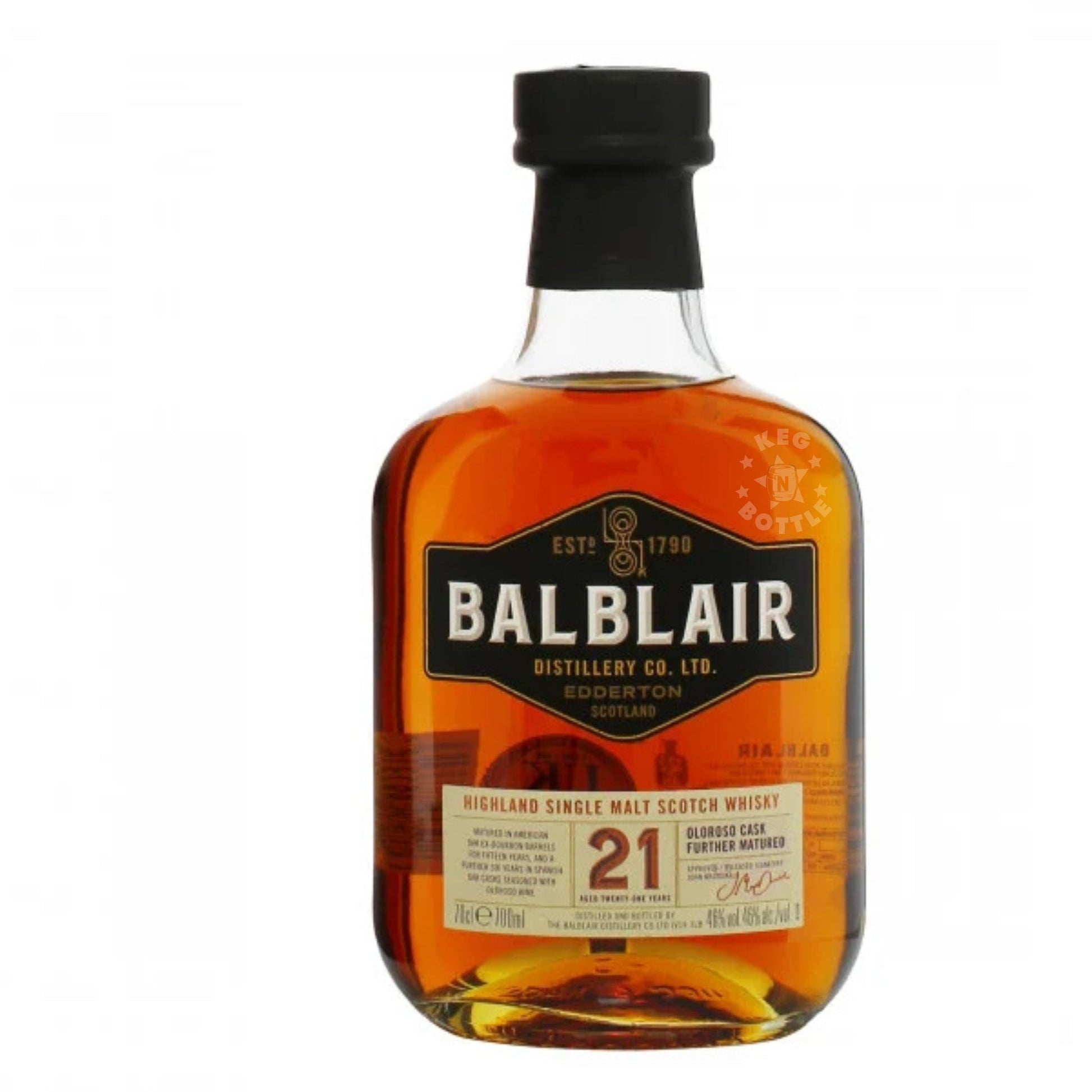 Balblair 21 Year Single Malt Scotch Whiskey (700 ml)