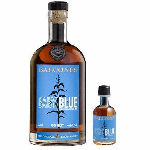Balcones Baby Blue Texas Whiskey Combo (750 mL & 50 mL)