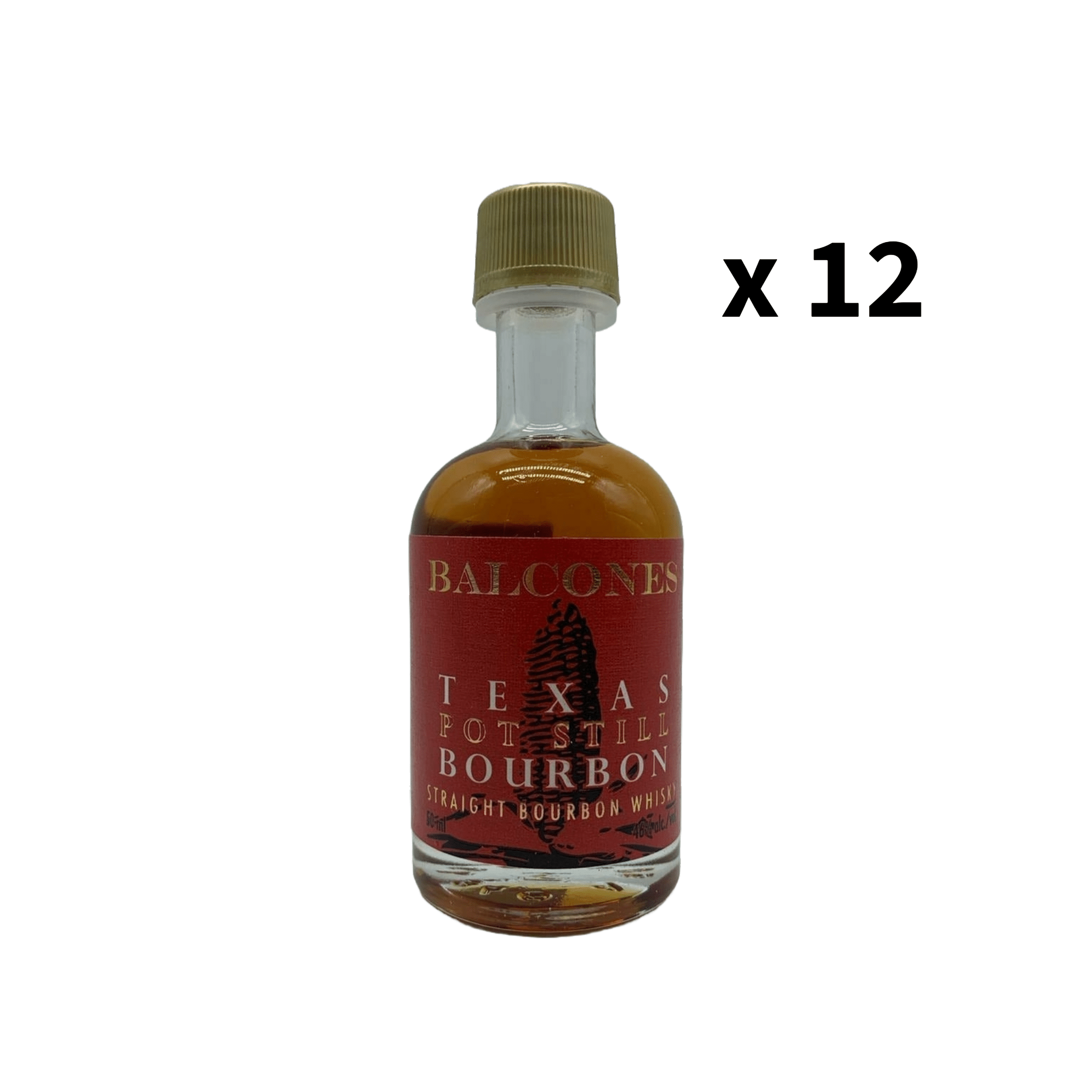 Balcones Texas Pot Still Bourbon Miniature (12 Pack)