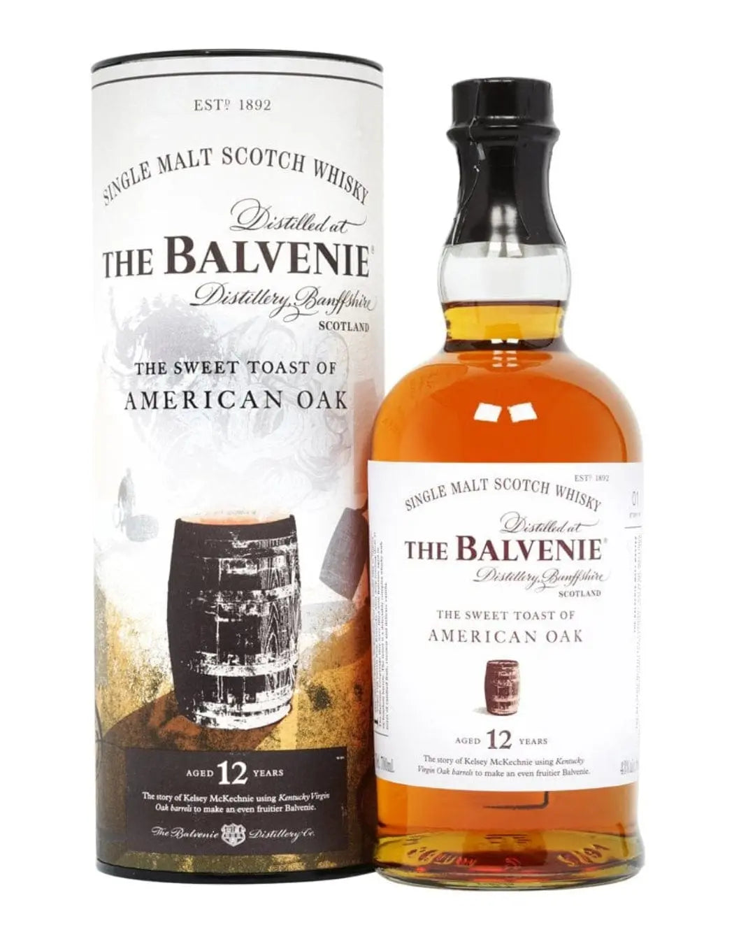 Balvenie 12 Year Old The Sweet Toast of American Oak Single Malt Whisky, 70 cl