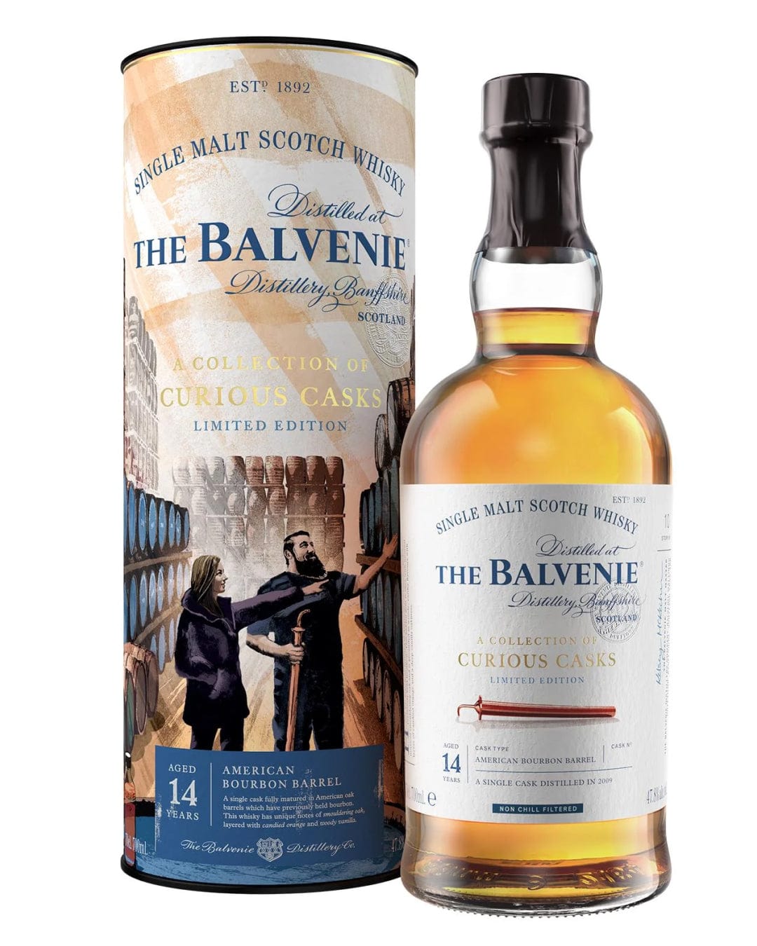Balvenie 14 Year Old Collection of Curious Cask Bourbon, 70 cl