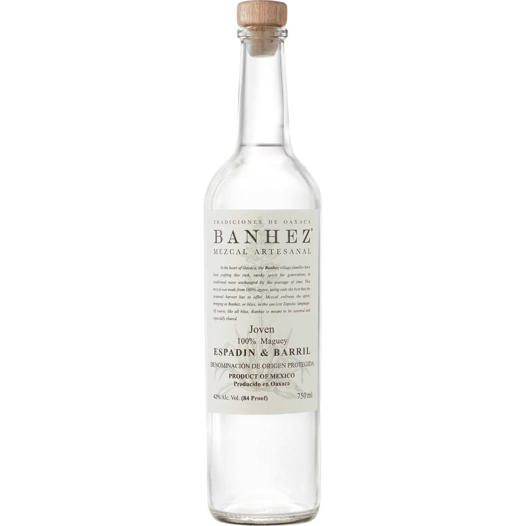 Banhez Mezcal Artesanal Espadin & Barril (750 ml)