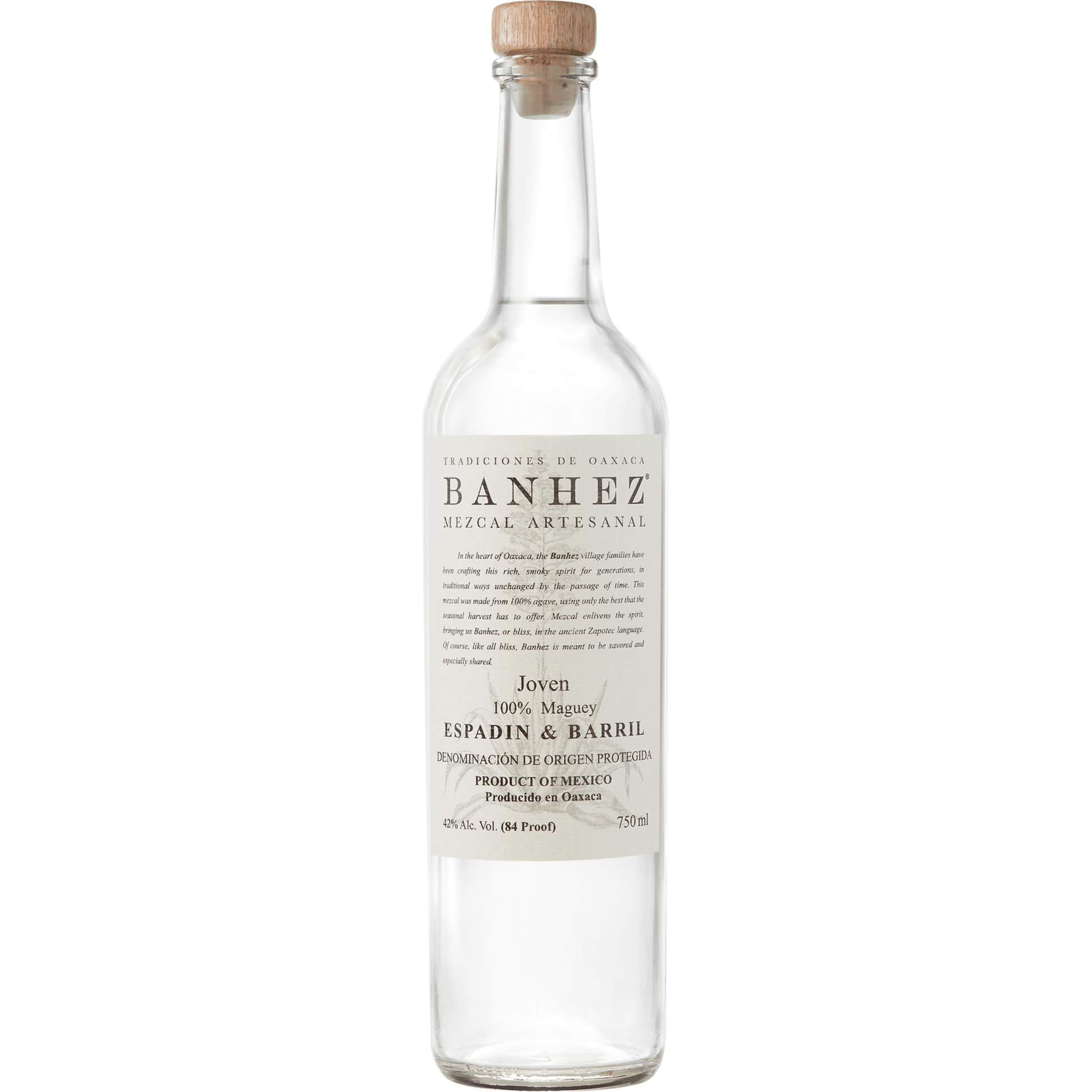 Banhez Mezcal Artesanal Espadin & Barril (750 ml)