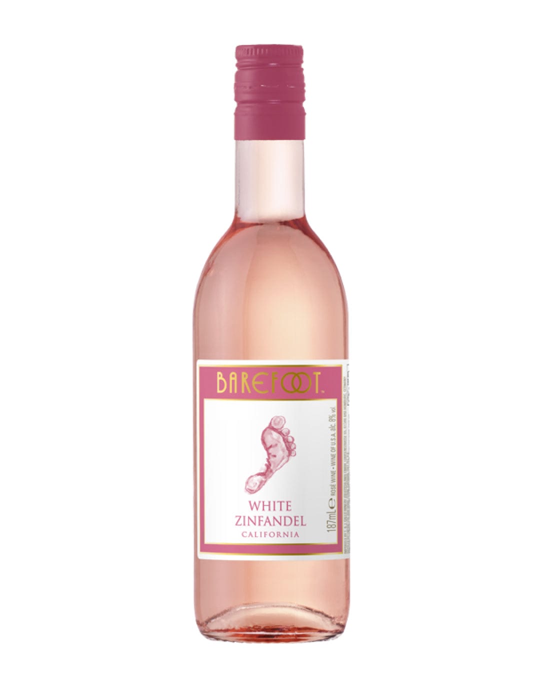 Barefoot White Zinfandel Miniture, 187 ml