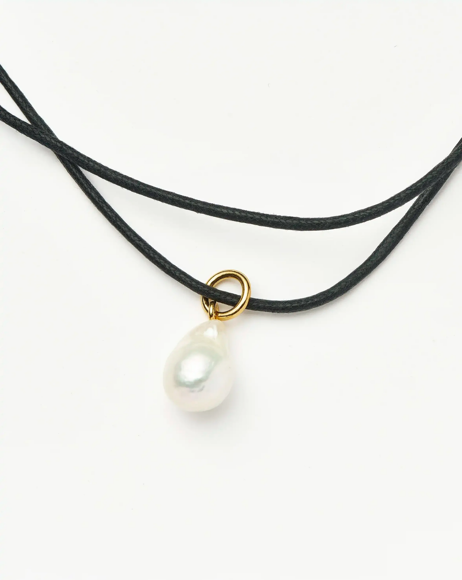 Baroque Pearl Cord Necklace | 18ct Gold Vermeil/Pearl Necklaces Missoma 