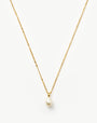 Baroque Pearl Twisted Chain Necklace | 18ct Gold Plated Vermeil/Pearl Necklaces Missoma 