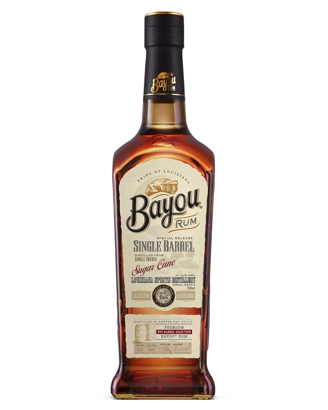 Bayou Single Barrel Rum, 70 cl