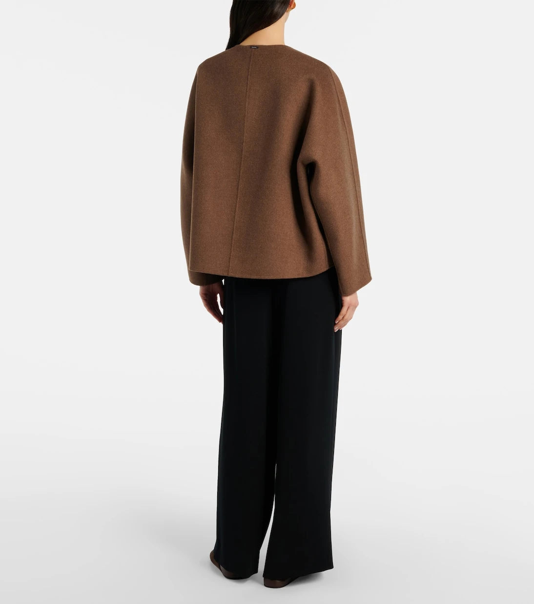 'S Max Mara - بنطلون دوناتا بقصّة أرجل واسعة من الساتان