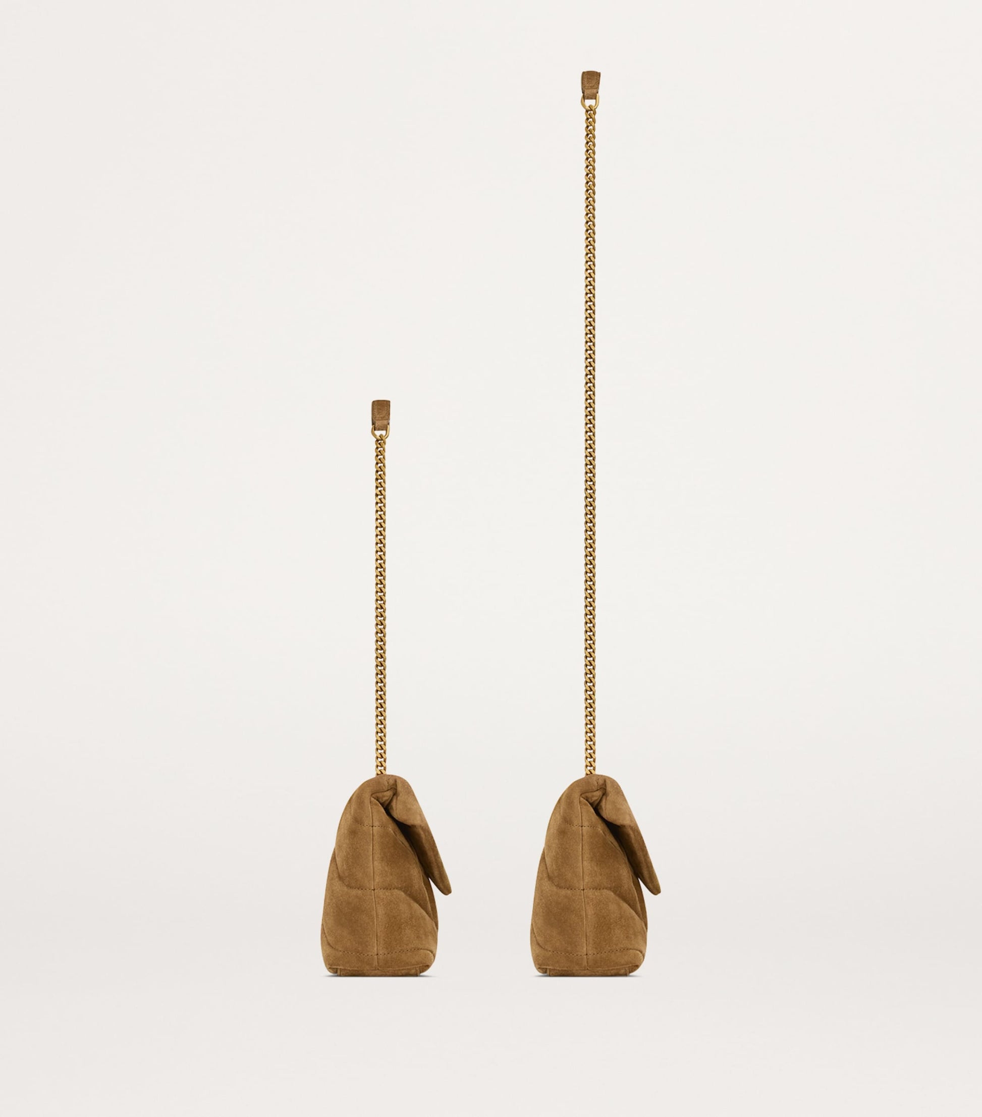 Saint Laurent Green Toy Suede Puffer Shoulder Bag