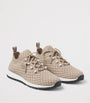 Jimmy Choo Beige Veles Knitted Sneakers