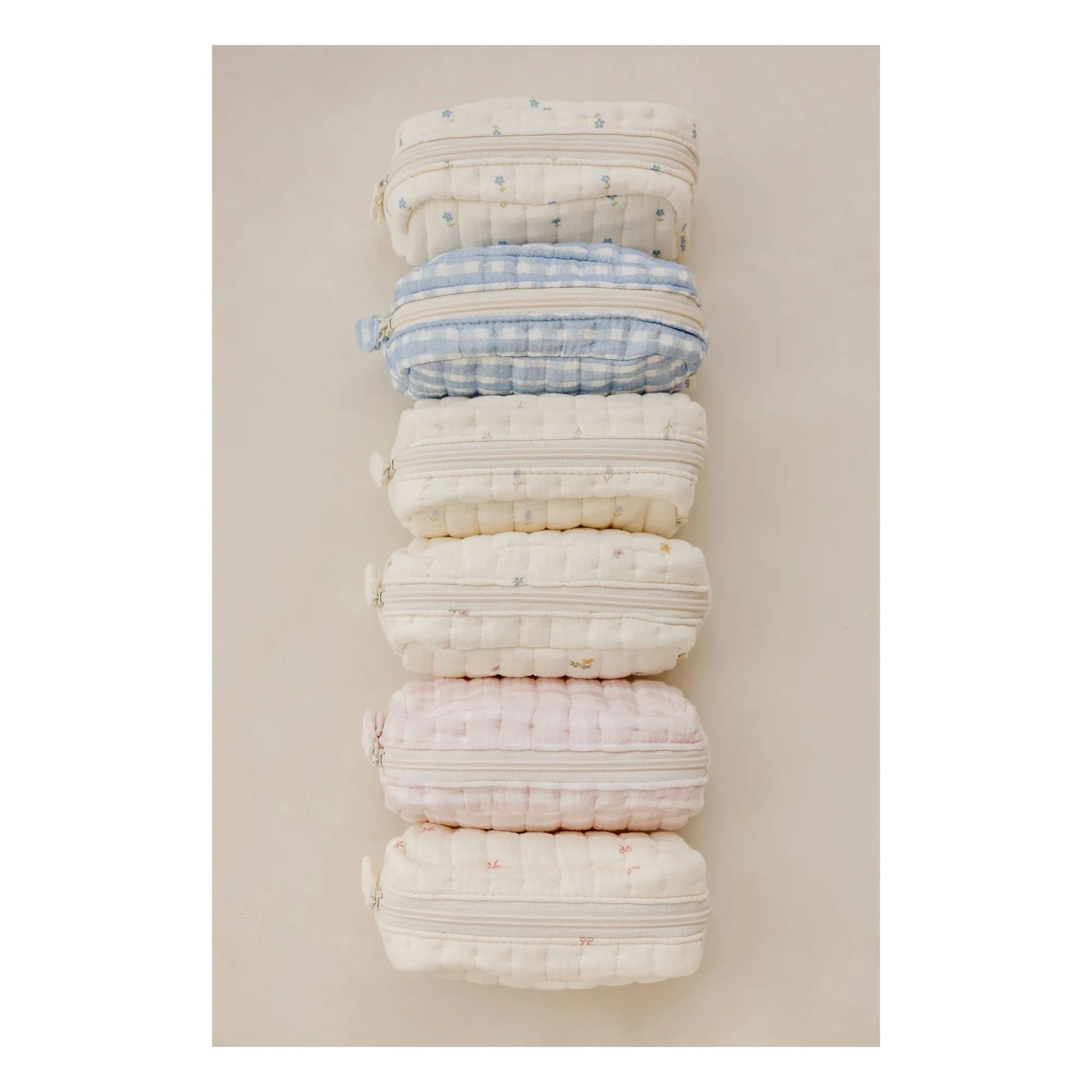 Soft Spot - Periwinkle make-up bag in organic cotton | Blue