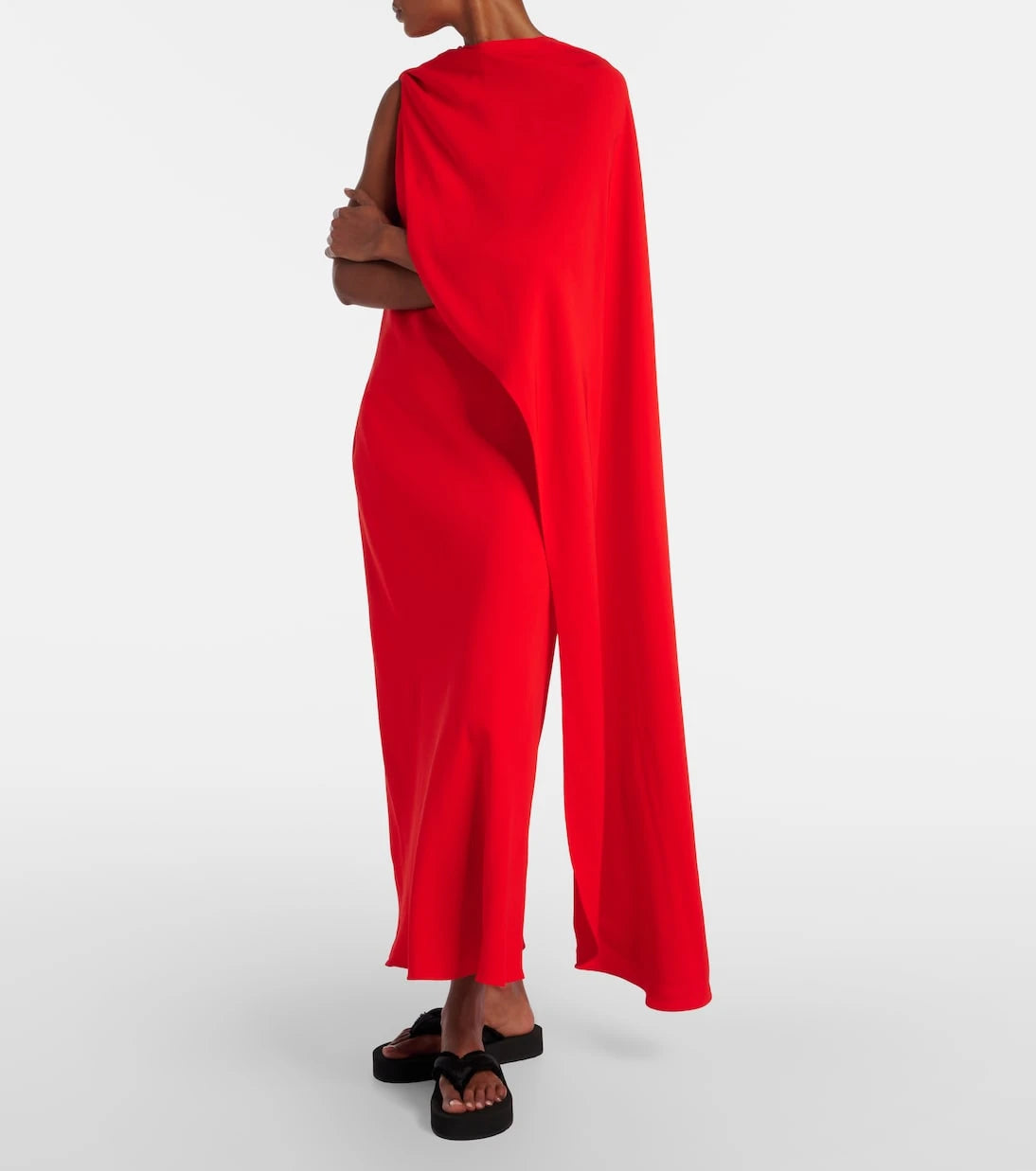 Balenciaga - Open-back caped gown