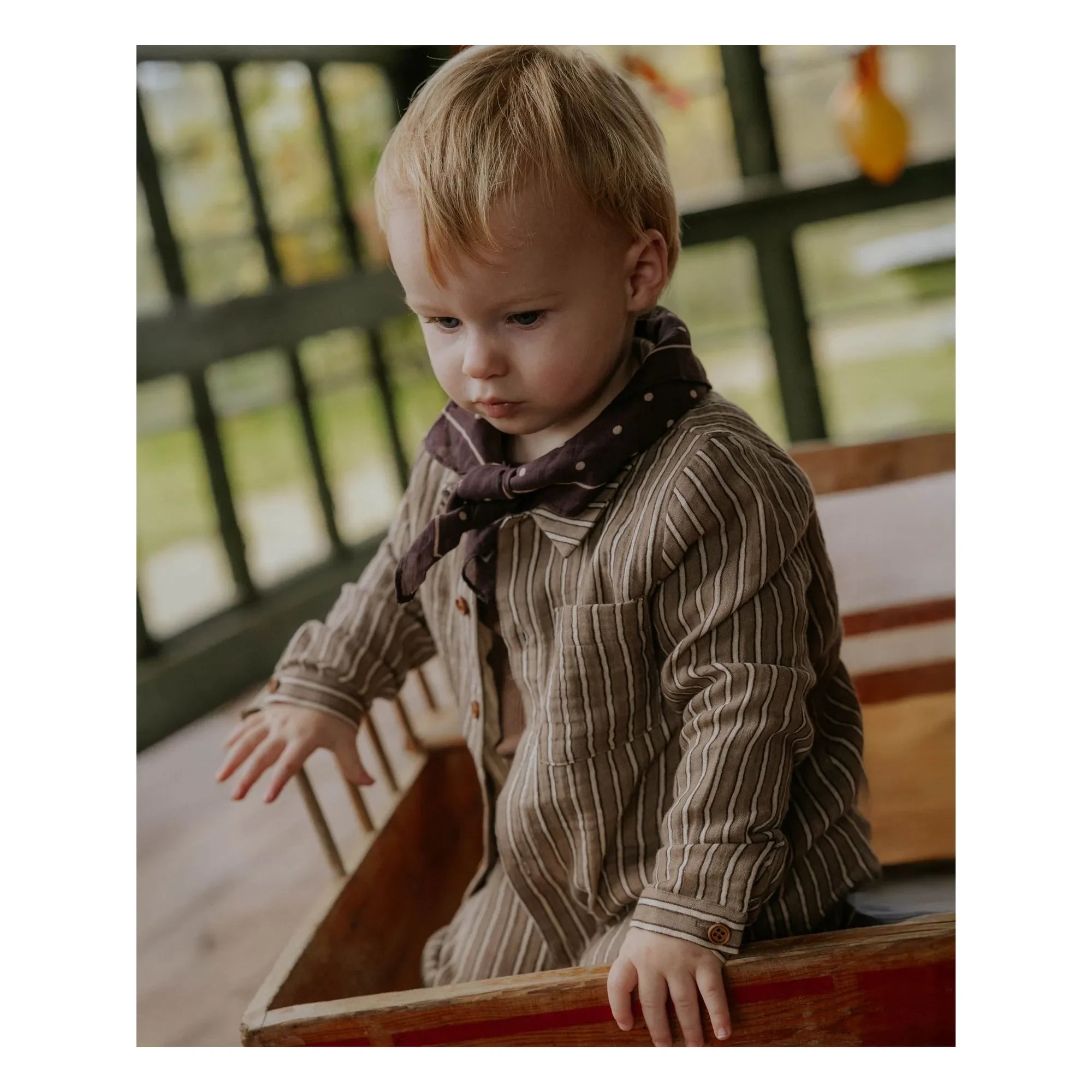 Fliink - Elmo Striped Shirt | Brown