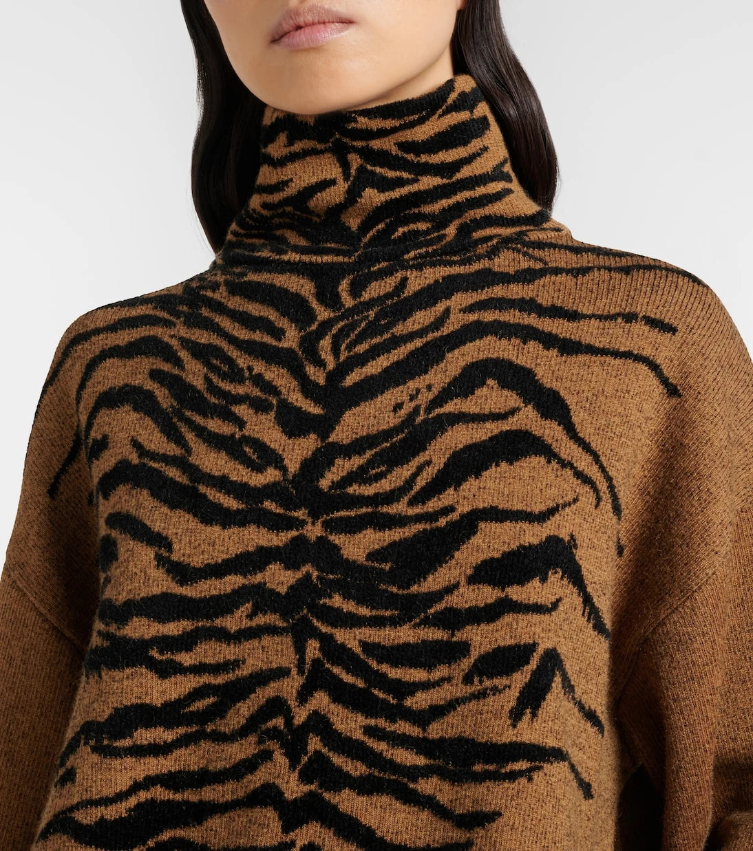Alaïa - Jacquard turtleneck sweater