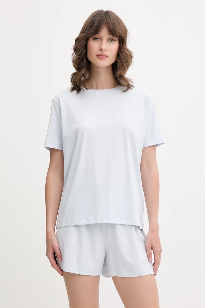 BOSS Kadın Pamuk Elastan CI T-Shirt