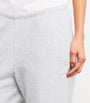 Grey Cotton-Blend Fleece Sweatpants