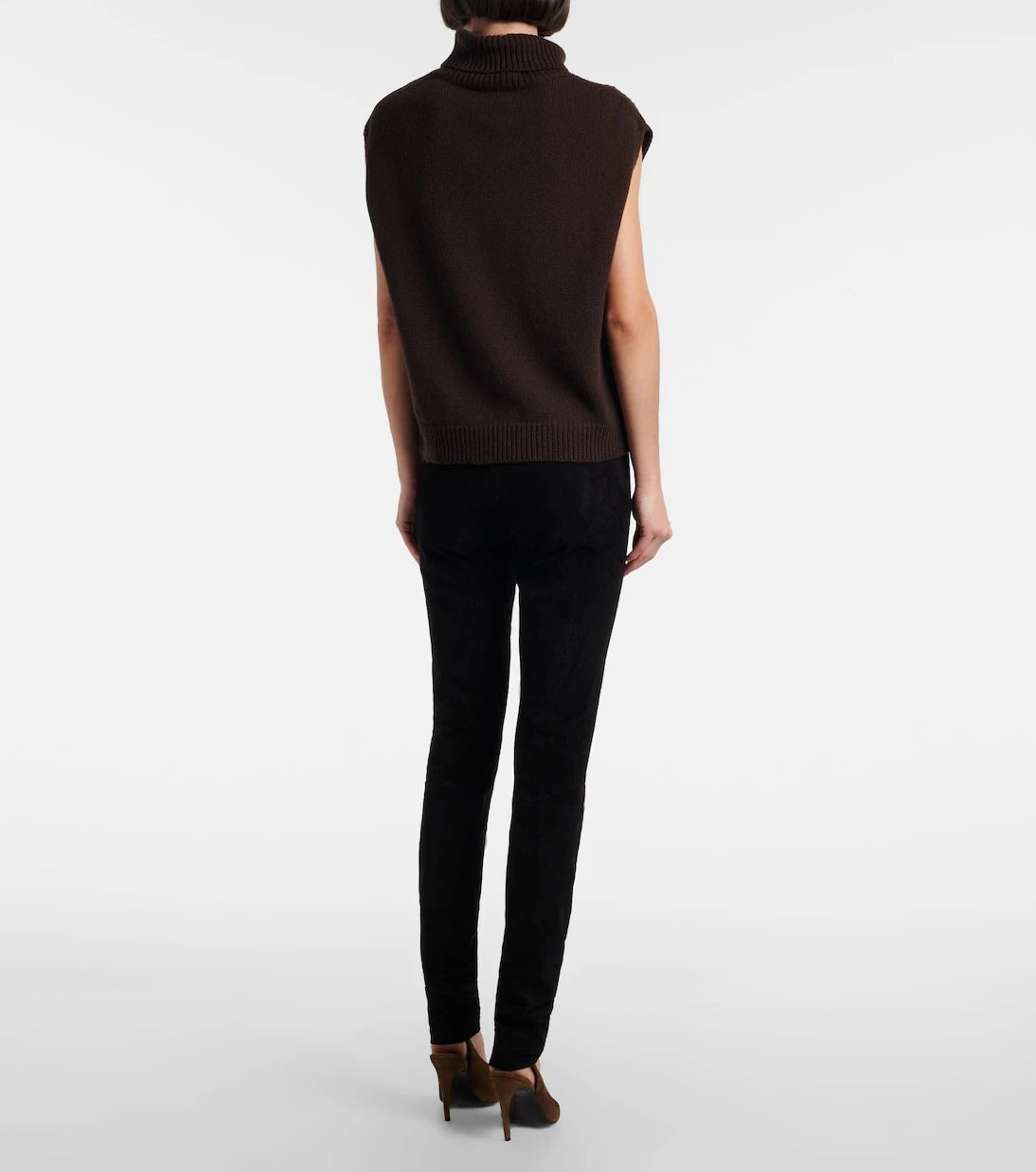 Stouls - Carolyn mid-rise suede leggings