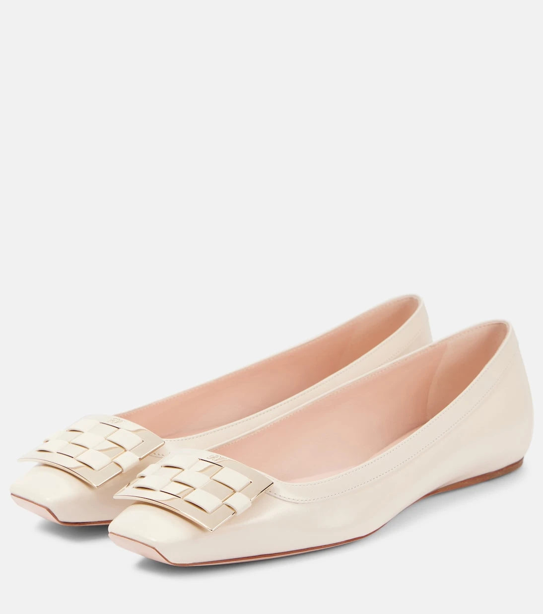 Roger Vivier - Trompette Ball leather ballet flats