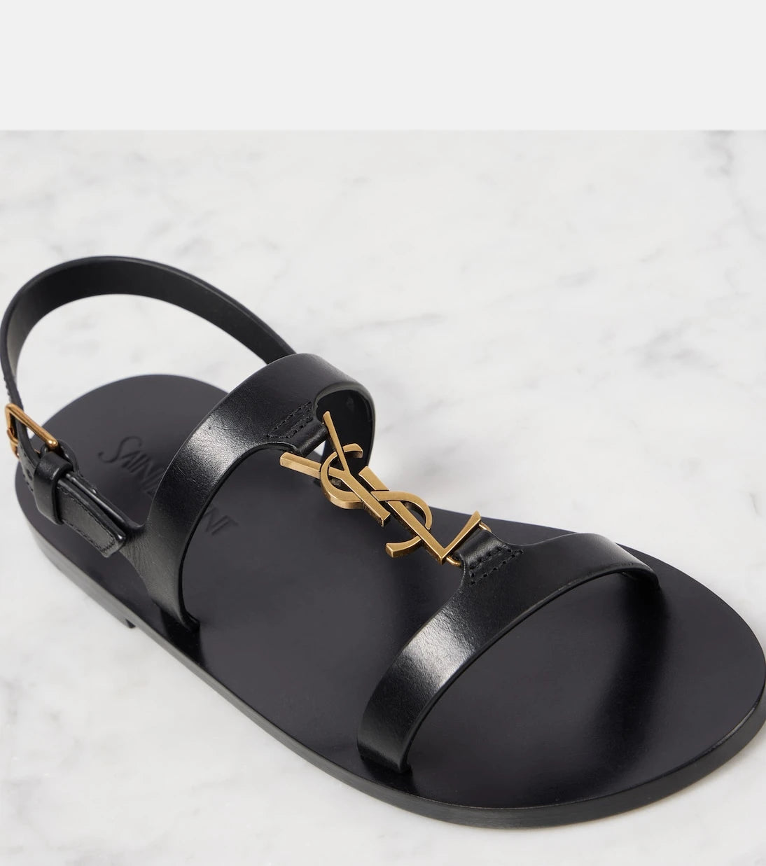 Saint Laurent - Cassandra leather sandals
