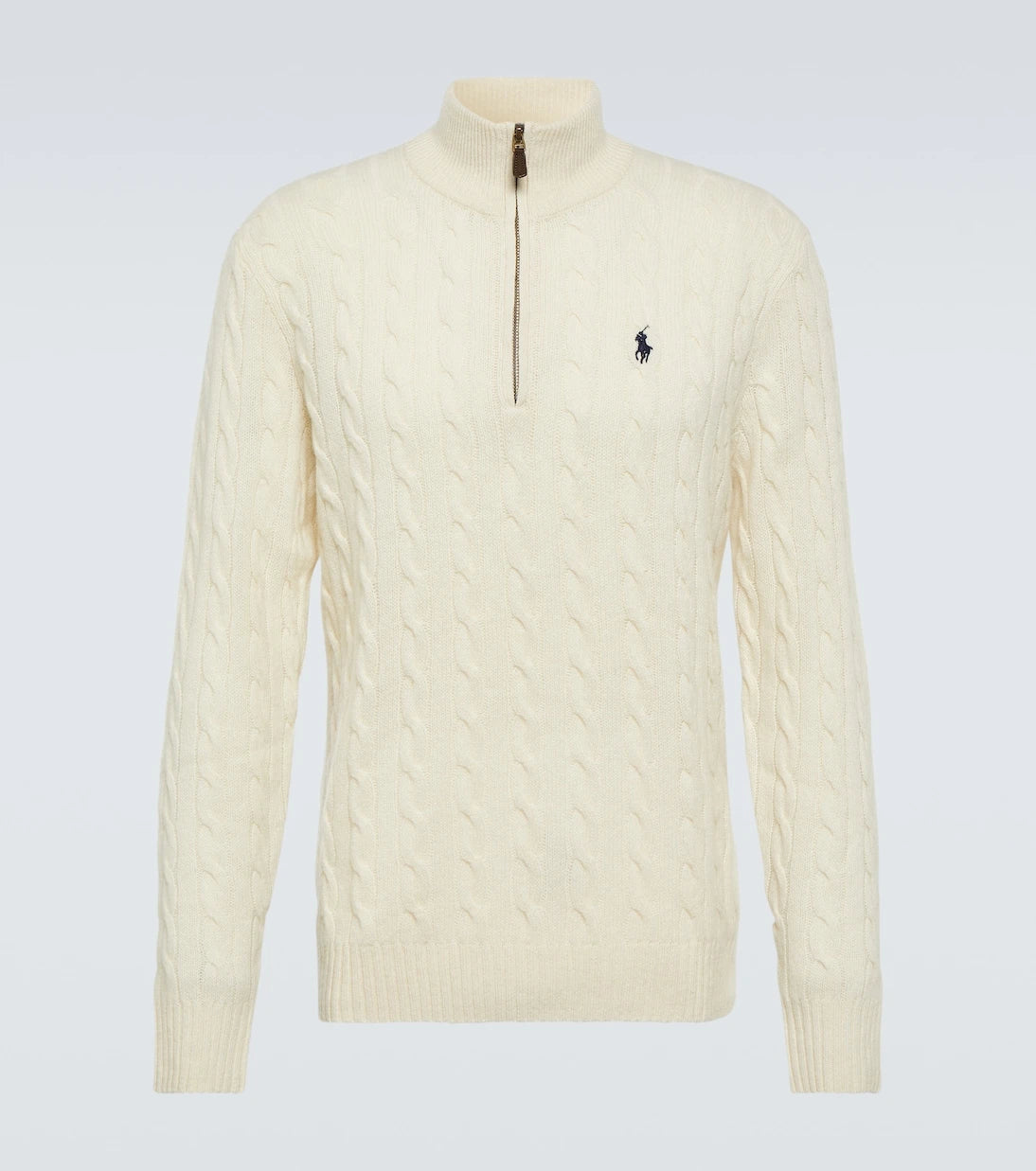 Polo Ralph Lauren - سترة صوف وكشمير محبوكة بنمط الكابل