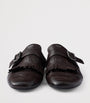 Calf Leather Fringed Monk-Strap Shoes