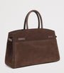 Demellier Brown Medium Suede New York Tote Bag