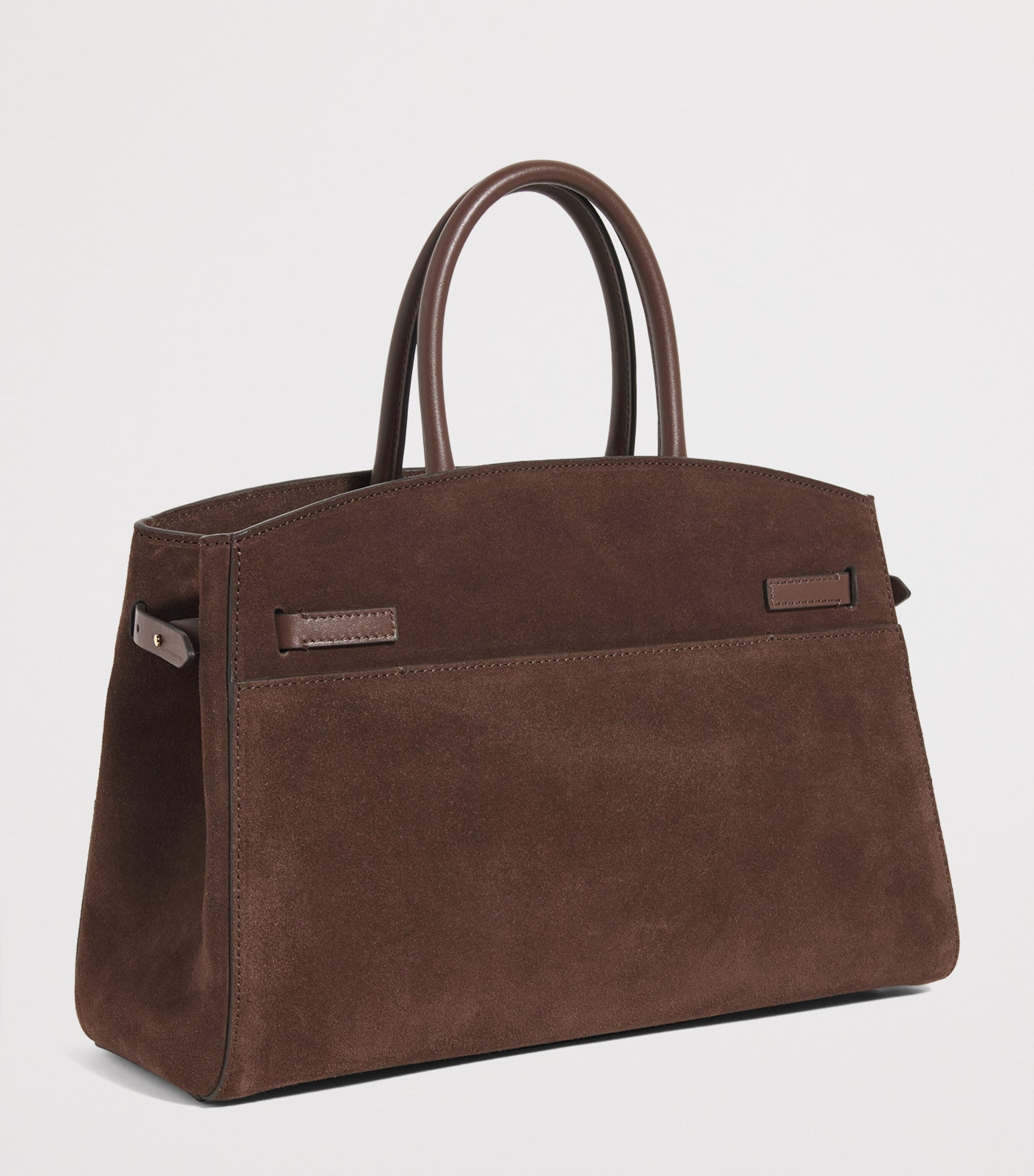 Demellier Brown Medium Suede New York Tote Bag