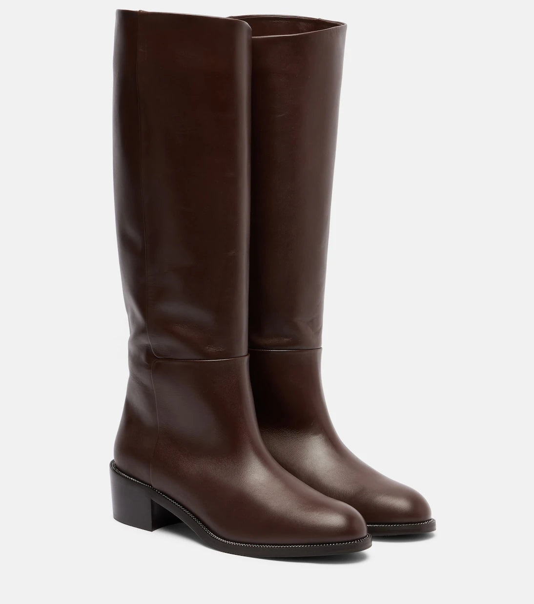 Aquazzura - Sellier leather knee-high boots
