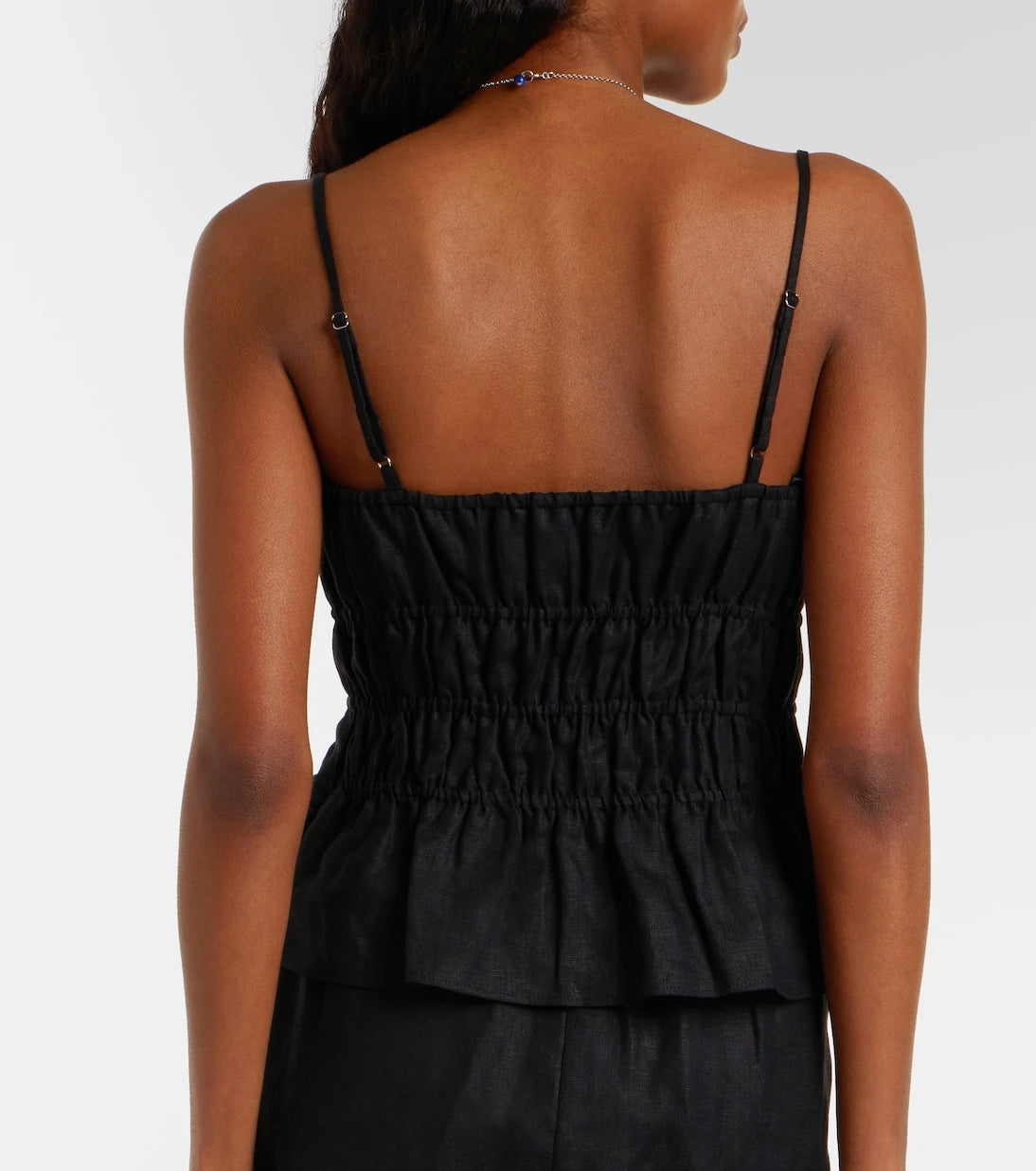 Staud - Ayla linen crop top