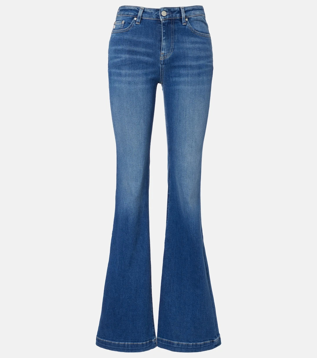 AG Jeans - بنطلون جينز تروبيا واسع بخصر مرتفع