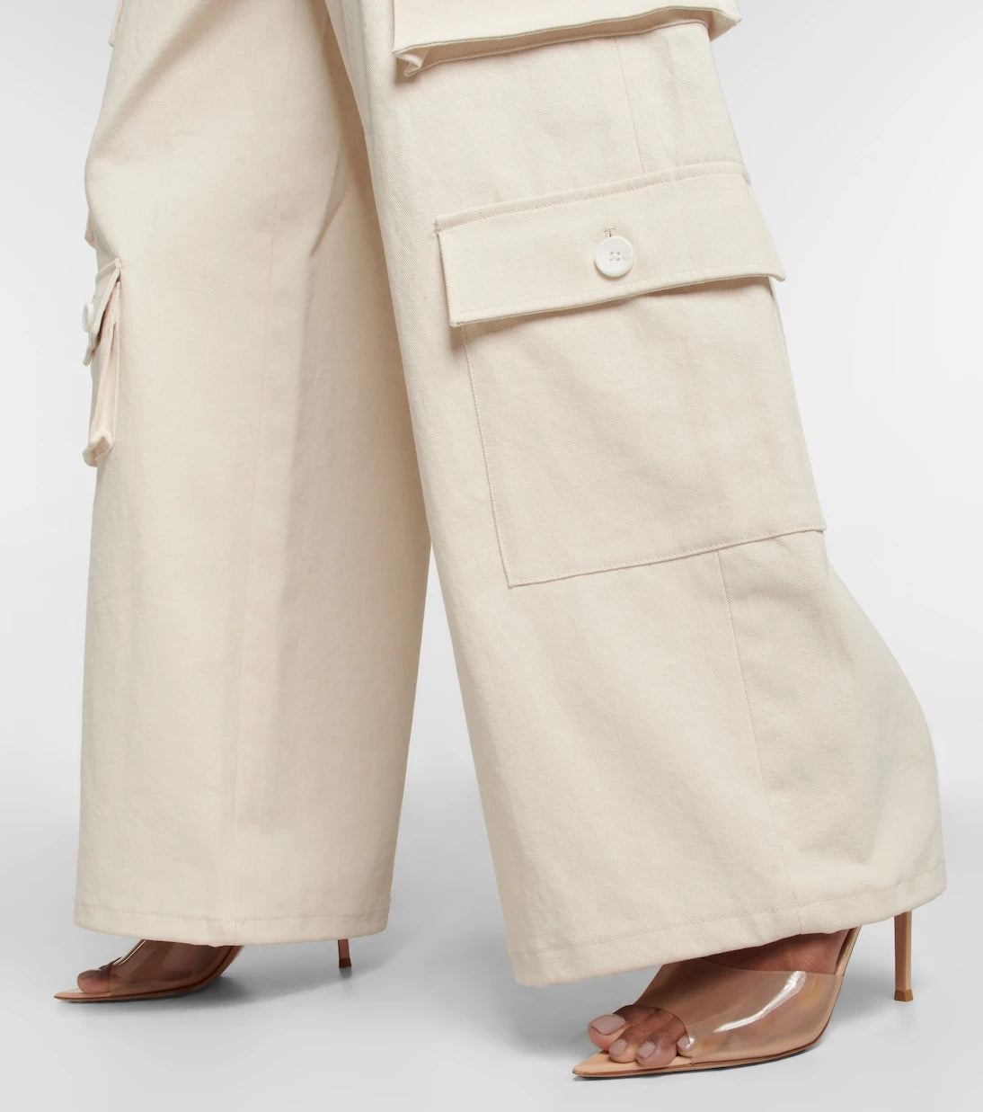Gianvito Rossi - Elle 105 TPU and patent leather mules