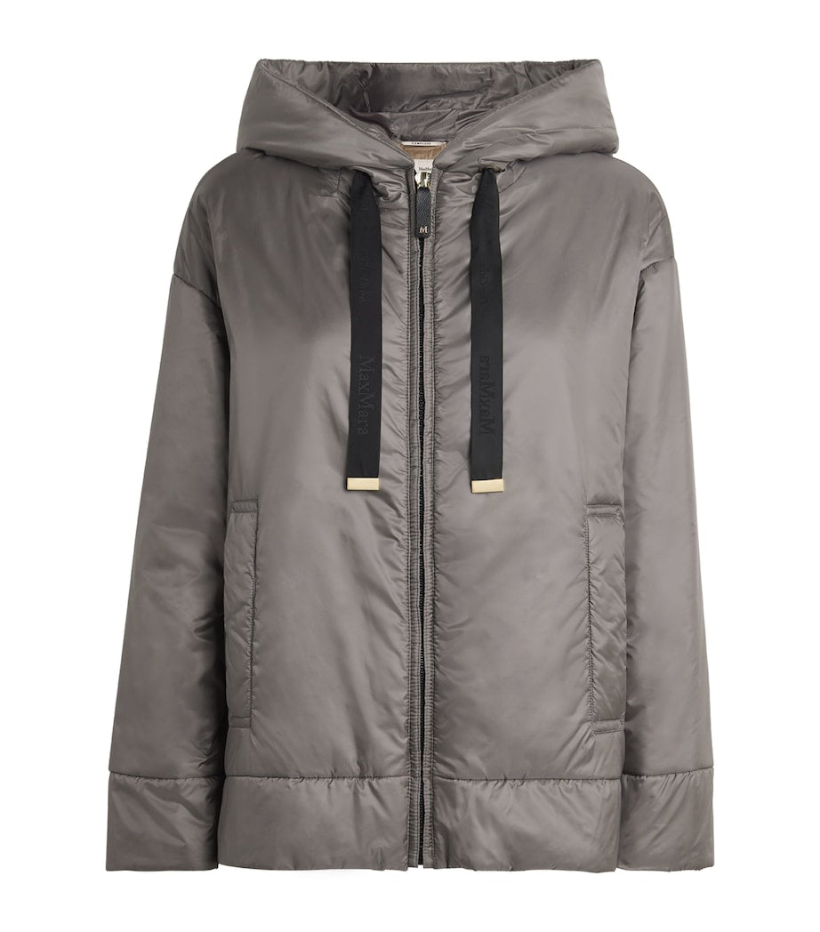 Max Mara Grey The Cube Hooded Puffer Jacket