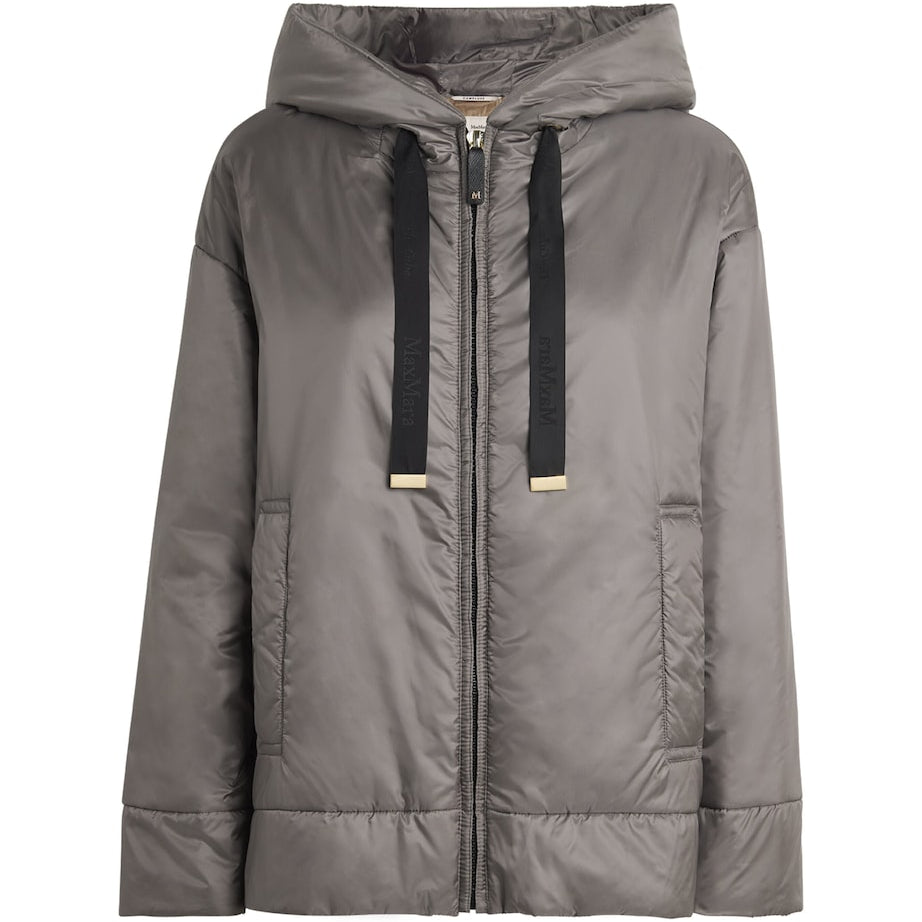Max Mara Grey The Cube Hooded Puffer Jacket