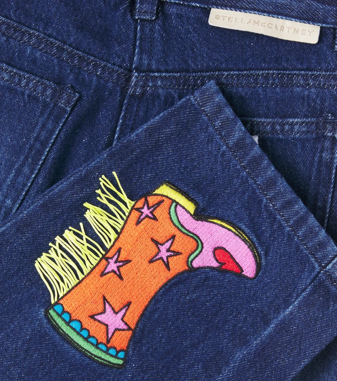 Stella McCartney Kids - Appliqué wide-leg jeans