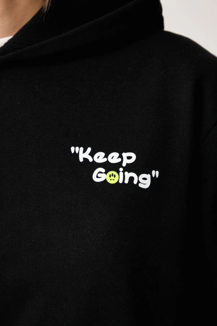 Pamuklu kapüşonlu sweatshirt